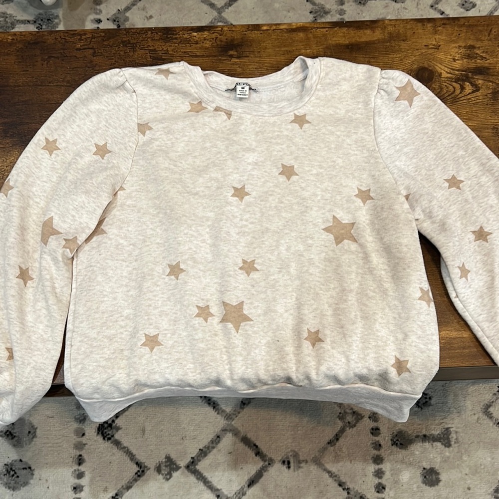 Moral Fiber, star print sweatshirt